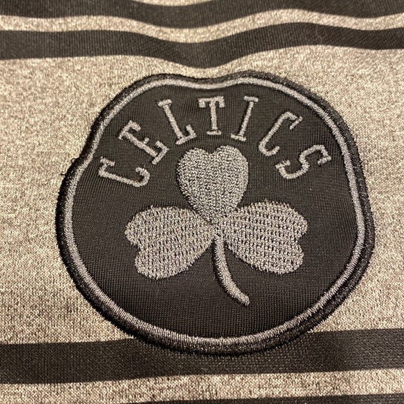 UNK Boston Celtics NBA Gray and Black Medium Zip Up Jacket - Picture 6 of 17